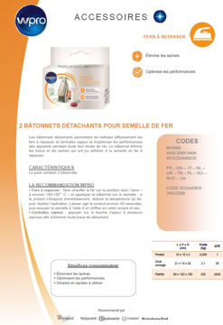 Image de 2 bâtonnets détachants pour semelle de fer - IRO002