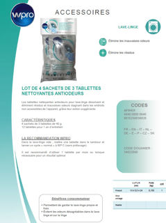 Image sur Lot de 4 sachets tablettes antiodeurs - AFR431