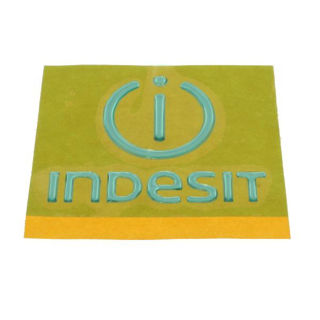 Image sur PLAQUE MARQUE CHROMEE INDESIT